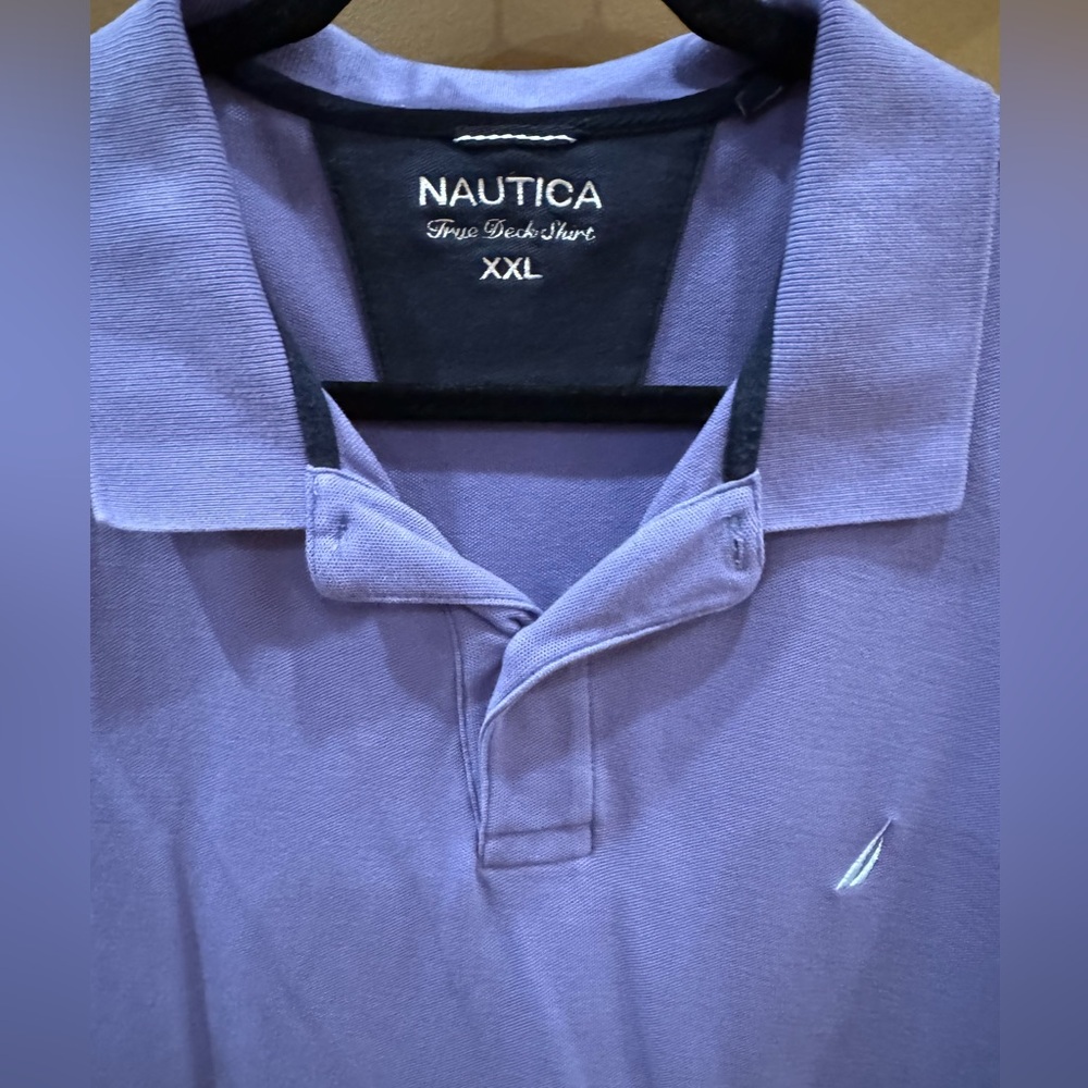 Nautica Men's Purple Polo Short Sleeve Shirt Size XXL Cotton 100%. - Picture 2 of 6